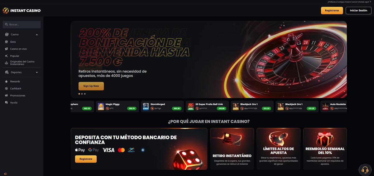 mejores casinos online - Instant Casino